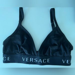 Versace logo triangle bra. Used once. Excellent condition